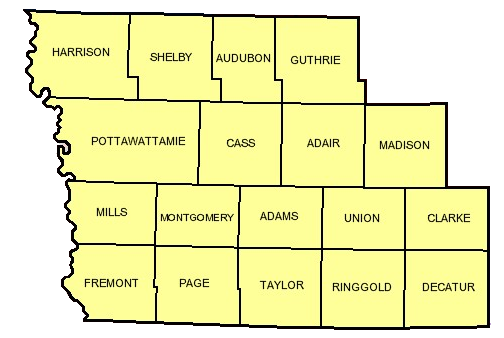 Region 4 county map